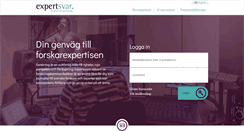 Desktop Screenshot of expertsvar.se