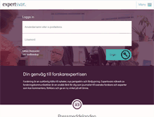 Tablet Screenshot of expertsvar.se
